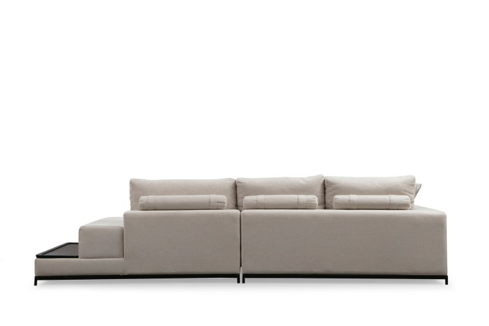 Atelier Del Sofa Line With Side Table - Beige